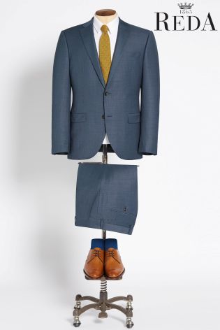 Light Blue Signature Tailored Fit Suit: Jacket